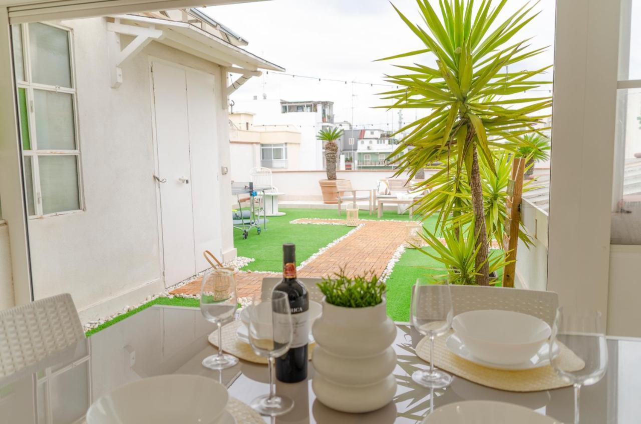 바리 Apulialux Private 100Mq Rooftop Oasis W Jacuzzi 아파트 외부 사진
