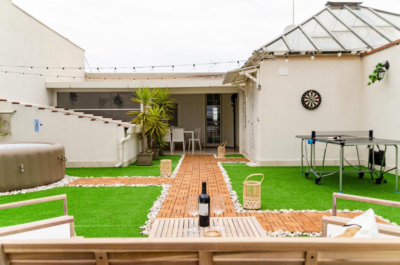 바리 Apulialux Private 100Mq Rooftop Oasis W Jacuzzi 아파트 외부 사진