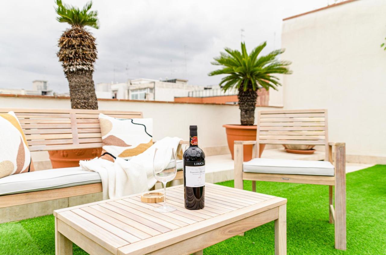 바리 Apulialux Private 100Mq Rooftop Oasis W Jacuzzi 아파트 외부 사진