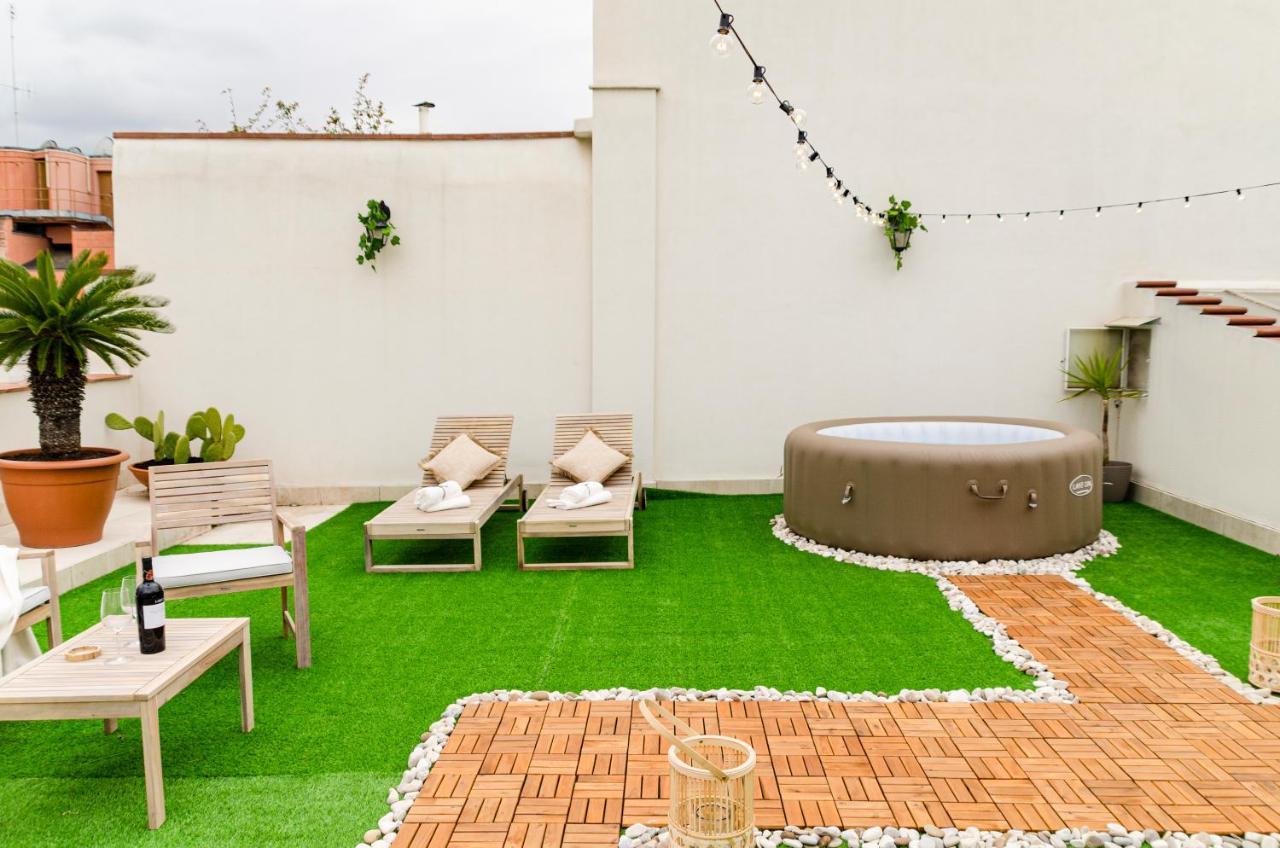 바리 Apulialux Private 100Mq Rooftop Oasis W Jacuzzi 아파트 외부 사진